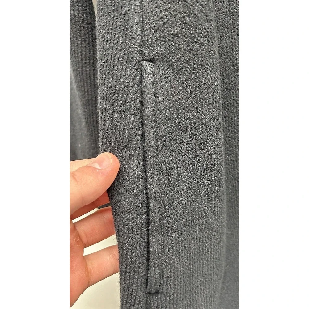 Eileen Fisher Womens Size XS Black Long Sleeve Cotton Pullover Duster Cardigan